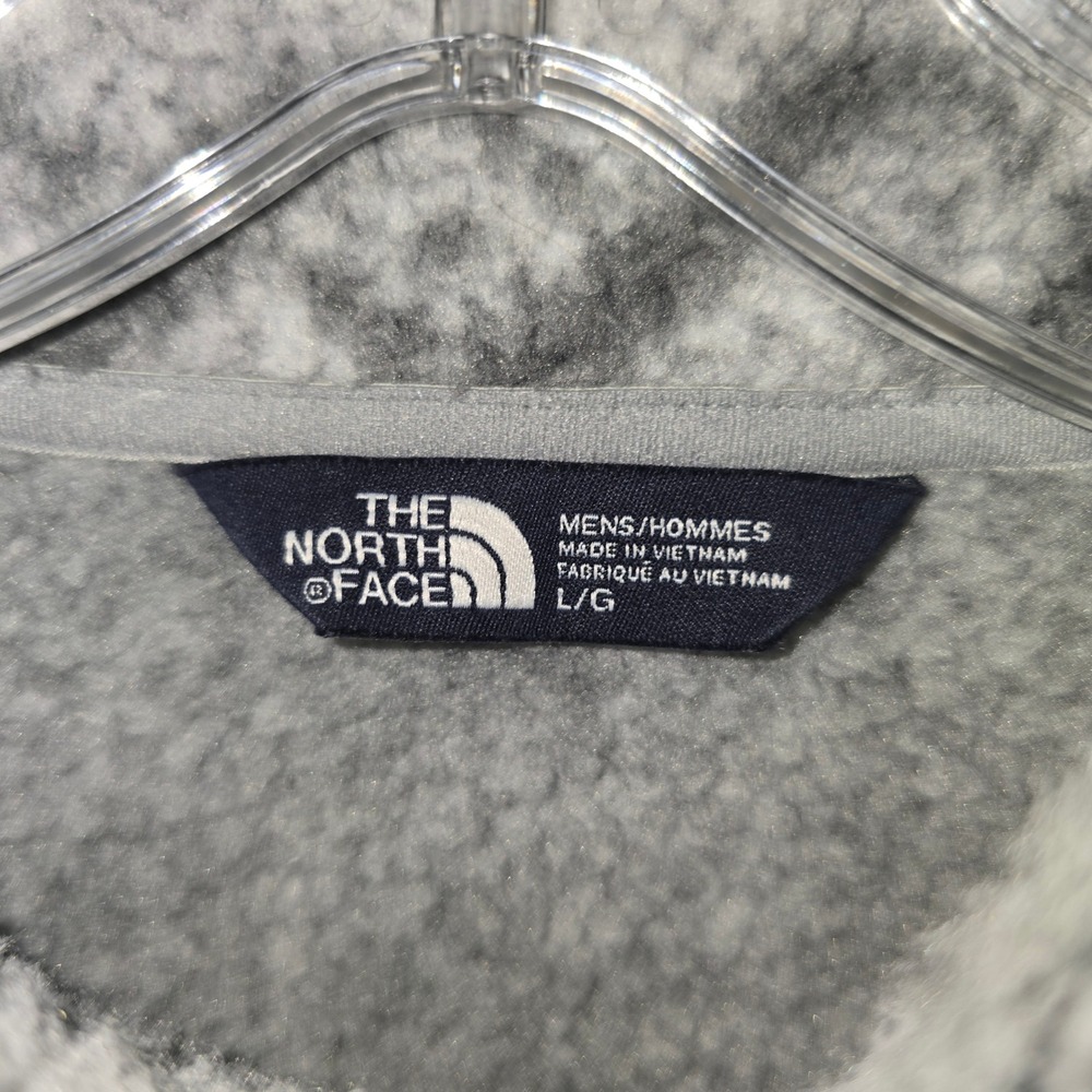 The North Face Pullover Large Mens Grey Fair Isle Gordon Lyons 1/4 Zip Fleece - Picture 4 of 9